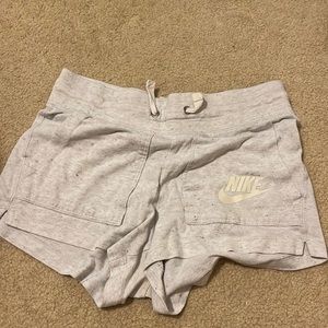 Nike Heathered white shorts